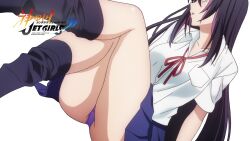 1girls aoi_misa collarbone female female_only kandagawa_jet_girls light-skinned_female light_skin loose_socks panties pantyshot screencap shirt skirt socks solo solo_female thick_thighs thighs tnk_(company) upskirt white_background