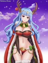 alternate_costume alternate_hairstyle blue_hair breasts christmas christmas_outfit cosplay female female_only fire_emblem fire_emblem:_three_houses fire_emblem_awakening fire_emblem_heroes fire_emblem_warriors:_three_hopes marianne_von_edmund nintendo official_alternate_hairstyle patdarux solo tharja_(fire_emblem)_(cosplay)