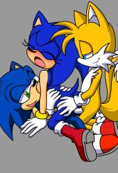 amy_rose_(cosplay) anal anthro double_penetration exposed_torso female footwear handwear male mobian_(species) rule_63 sega self_upload selfcest sonic_(series) sonic_the_hedgehog sonic_the_hedgehog_(series) sonicgamesxx sonique_the_hedgehog tagme tails tails_the_fox vaginal