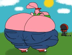 1girls aged_up anthro anthro_only ass ass_cleavage big_ass breast bunny butt_crack cartoon_network chowder colossal_ass fat female female_focus female_only gigantic_ass grill hips huge_ass hyper hyper_ass lagomorph lagomorph_humanoid large_ass large_breasts nipple_bulge outside overweight overweight_female panini panini_(chowder) pink_fur rabbit sideboob sinkcandycentral thick_thighs thighs visor_cap wide_hips