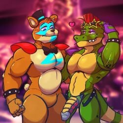 2022 2boys abs alligator alligatorid animatronic anthro anthro_focus anthro_on_anthro anthro_only athletic athletic_anthro athletic_male bear belly belt biceps black_nose blue_eyes blurry_background bodypaint boner bow_tie bowtie bracelet chubby chubby_male completely_nude completely_nude_male cotton_tail crocodile crocodilian crocodylid digital_drawing_(artwork) digital_media_(artwork) duo duo_focus ear_piercing earrings erection facepaint fangs fangs_out fingerless_gloves five_nights_at_freddy's five_nights_at_freddy's:_security_breach flaccid_cock fluffy_tail fronty gay gay_male glamrock_freddy_(fnaf) glans glasses gloves green_body green_scales half-closed_eyes hand_behind_back headgear headwear heart_reaction hi_res humanoid humanoid_penis lifting_sunglasses looking_at_another looking_at_partner looking_down_at_penis machine male male/male male_only mammal mammal_humanoid mohawk_(hairstyle) montgomery_gator_(fnaf) multiple_boys muscles muscular_arms muscular_chubby muscular_male nervous nude nude_male orange_body pecs pectorals penile penis penis_awe penis_focus penis_out piercing presenting_penis red_eyes red_hair reptile reptile_humanoid robot robot_humanoid robotic_genitalia robotic_penis scales scalie scottgames semi-erect sharp_teeth short_tail shoulder_pads showing_penis shugdon size_difference smile smiling smiling_at_partner smiling_at_viewer smooth_penis spiked_belt spiked_bracelet spiked_tail spikes spikes_(anatomy) star_glasses steel_wool_studios sunglasses sunglasses_on_forehead sweat sweatdrop teeth top_hat two_tone_body two_tone_tail ursid ursid_humanoid