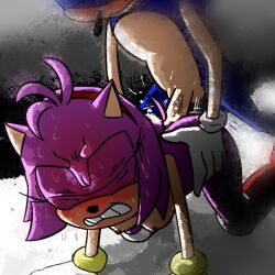 1boy 1girls amy_rose anthro ass ass_up big_ass big_butt big_cock big_dick big_penis doggy_style fat_ass fat_cock furry hedgehog jonathan1234 nipples nude painful rough rough_sex sega sex sonic_(series) sonic_the_hedgehog sonic_the_hedgehog_(series) sweat sweatdrop thick_thighs