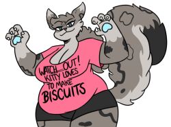 anthro big_breasts breasts chubby chubby_female clothed clothing english_text female fur furry nerdyreindeer solo tail text