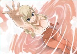 1girls bath blonde_hair blue_eyes breasts colorized completely_nude completely_nude_female edens_zero female gaston18 large_breasts long_hair mashima_hiro navel nude nude_female rebecca_bluegarden solo water wet