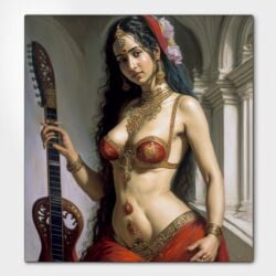 ai_generated deity goddess hindu_mythology hinduism indian mythology public_domain saraswati