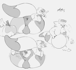 2025 absurd_res anal anal_vore anthro anus ass belly big_belly big_butt butt_focus closed_eyes digital_drawing_(artwork) digital_media_(artwork) disembodied_hand female food fruit gesture hand_gesture hand_on_butt hi_res hyper hyper_anus hyper_belly hyper_butt liliko_(sofmallow) looking_back narrowed_eyes object_vore plant puffy_anus pumpkin raised_tail rear_view signature sofmallow sound_effects tail thick_tail thick_thighs thumbs_up vore