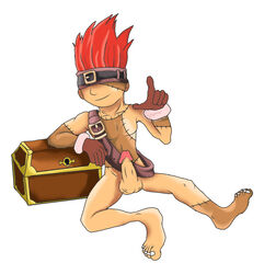 1boy 2d blank final_fantasy final_fantasy_ix male_only penis red_hair seamaster solo tagme