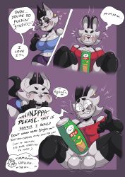 balls bingles_(ipskrimson) breasts bunny cabbit chips_(food) cock comedy comic female femboy hybrid ippa_(ipskrimson) ippy_(ipskrimson) ipskrimson male pringles pringles_can pringles_fleshlight thick_thighs