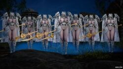 balancers_(nightreign) elden_ring elden_ring_nightreign fromsoftware group huge_breasts tall_female weapon weapon-bequeathed_harmonia