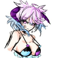 2023 artist_upload bigoldstinker bikini fanart gacha_resort gacha_world heart_eyes lunith self_upload sfw succubus