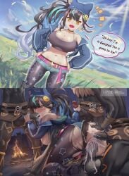 1girls ai_generated anal anal_sex artist_self-insert ass ass_grab balls big_balls big_breasts big_butt big_penis big_testicles blue_nails boots breasts caption cat_hat confident cowgirl_position crying crying_with_eyes_open cum cum_in_ass cum_in_mouth cum_in_pussy cum_inside dialogue dominant_male english english_text excited facing_viewer femsub full-face_blush gangbang genshin_impact grabbing_another's_ass handjob handjob_while_sucking hands_on_hips hilichurls_(species) hoyoverse huge_ass instant_loss_2koma interspecies large_breasts large_penis large_testicles maledom mihoyo monster multicolored_hair multiple_boys nipple_piercing nipple_rings noka_(nokani) nonconsensual oral oral_penetration oral_sex original pantyhose_under_shorts penis rape raped_by_monster scared self_insert sharp_teeth shorts shortstack slave speech_bubble standing submissive_female talking talking_to_self tank_top testicles text thick_thighs torn_clothes triple_penetration vaginal_penetration vaginal_sex very_sweaty wide-eyed wide_hips worried