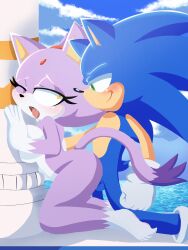 1boy 1girls 2026 5_fingers ahegao anthro balls blaze_the_cat blue_body blush breasts butt cloud detailed_background domestic_cat duo eulipotyphlan felid feline felis female fingers flaresg_art fur furry furry_female furry_male furry_only genitals green_eyes hedgehog hi_res interspecies looking_pleasured male male/female mammal open_mouth outside outside_sex purple_body purple_fur sea sega sex sky smile sonic_(series) sonic_the_hedgehog sonic_the_hedgehog_(series) straight straight_sex tail tongue tongue_out water yellow_eyes