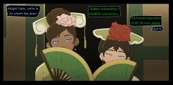 2girls avatar_the_last_airbender female female_only katara sock_vivian toph_bei_fong