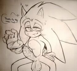 sonic the hedgehog from sega by funkiepoop