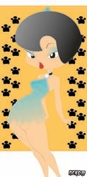 betty_rubble female female_only hanna-barbera human nekom pussy solo tagme the_flintstones