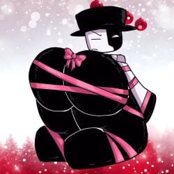1boy 1boys 2d_animation animated artful_(die_of_death) ass big_ass bouncing_ass bouncing_butt bow bubble_ass bubble_butt christmas clapping_cheeks die_of_death_(roblox) enormous_ass femboy gay gay_male huge_ass huge_butt jiggle jiggle_physics jiggling jiggling_ass jiggling_butt large_ass large_butt make_it_jingle massive_ass massive_butt meme music roblox roblox_game robloxian serventual sound tagme twerking video wrapped wrapped_up