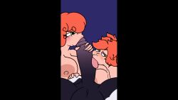 animated big_breasts bovid bovine breasts cattle collaborative collaborative_fellatio collaborative_oral collaborative_sex double_fellatio double_oral fellatio female hi_res inkyproduction loop looping_animation mammal oral penile sex