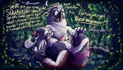 anal anal_penetration angry angry_sex anthro avian beak bird blue_body blue_eyes blue_feathers blue_sky_studios bodily_fluids brown_eyes canon_x_oc cheek_tuft claws cockatoo colored columbid covering covering_mouth dappled_light dated degradation dialogue dirty_talk dripping duo eye_contact facial_tuft feather_hands feathered_wings feathers feet from_front_position genital_fluids genitals grey_beak grunting head_feathers hi_res holding_both_legs light light_beam lighting looking_at_another lying male male/male missionary_position moan multicolored_body multicolored_feathers nigel_(rio) obscured_penetration on_back onomatopoeia outside_sex parrot penetration penis pigeon plant precum precum_drip rio_(series) sex shaded shrub signature sound_effects tail tail_feathers talons tapering_penis text toe_claws toes tuft undergreysnest watermark white_body white_feathers wings