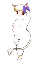 anklet anthro female female_only moomin nude pinup pose snorkmaiden solo standing tagme the_moomins toony zanthia