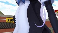 3d_animation animated belly belly_inflation belly_sounds cute_girl giantess giantess_vore gurgling gurgling_noise mmd mmd_vore outside_view smaller_male swallowing tagme video vore vore_belly voreception zero_mmd