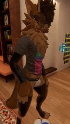 anthro anthro_only fur furry furry_only jockstrap kiwidox kiwidox_(artist) male male_only rexouium tagme twitter url vr_media