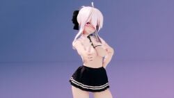 1girls 3d animated dancing female hmv mmd mp4 music on_beat sound tagme video