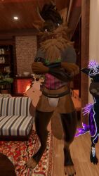 anthro anthro_only fur furry furry_only jockstrap kiwidox_(artist) male male_only rexouium tagme twitter url vr_media vrchat