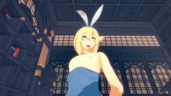 1boy 1futa 3d anal animated bridget bunny_ears bunnysuit cumshot ejaculation ejaculation_while_penetrated femboy futa_on_male futanari guilty_gear headgear kaliethva male may_(guilty_gear) mitygon mp4 penis sound tagme video