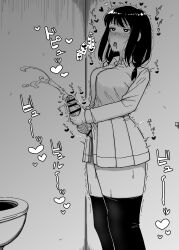 1futa 2023 ahe_gao bangs bar_censor bathroom big_breasts big_penis black_and_white black_hair blush bottomless breasts censor_bar censored clothed clothing cum cumshot erection eyes_rolling_back futa_only futanari futanari_masturbation heart heart-shaped_pupils hen_byou_si huge_cock human japanese_text legwear light-skinned_futanari light_skin long_hair masturbating_futa masturbation monochrome mostly_clothed no_panties no_underwear open_mouth orgasm penis penis_under_clothes penis_under_skirt school_uniform schoolgirl shaking skirt skirt_lift solo solo_futa standing sweat sweatdrop tamura_yuri text thighhighs toilet tongue tongue_out trembling twintails two-handed_masturbation watashi_ga_motenai_no_wa_dou_kangaetemo_omaera_ga_warui!