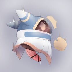 2021 anus arikusualix blush blush_lines censored censored_genitalia censored_penis clothed clothing fecharis floating_hands genitals hi_res ineffective_censorship kirby_(series) magolor male male_only nintendo penis solo surprised_expression waddling_head