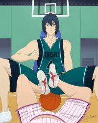 basket black_hair censored clothed davey_devil feet gay kuroko_no_basuke makoto_hanamiya male male_only pov yaoi