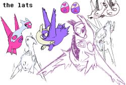 anus duo eon_duo fan_character female feral futanari generation_3_pokemon genitals goregys gynomorph intersex intersex/female latias latios legendary_duo legendary_pokemon lying nintendo on_back penetration penis pokemon pokemon_(species) presenting slit tapering_penis vaginal_penetration