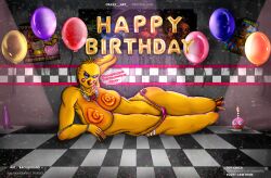breasts cupcake female five_nights_at_freddy's happy_birthday party reference scottgames solo toy_chica_(fnaf) vibrator video_games