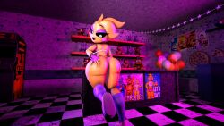 1girls 3d ass female five_nights_at_freddy's solo tagme toy_chica_(eroticphobia) toy_chica_(fnaf)