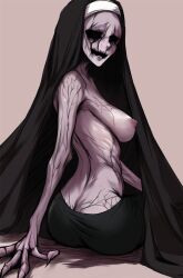 baddelz breasts cute horror monster monster_girl nun very_cute