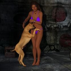 3d abandoned_building animal_genitalia brown_hair canine canine_penis daz_studio dirty erection female greta_a horny_male imminent_sex jollybizz lingerie long_hair male medium_breasts photo_shoot slim_waist tanned_skin zoophilia