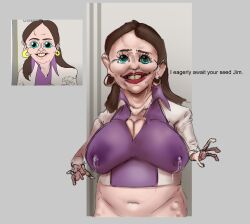 1girls belly big_breasts breasts female lactation lactation_through_clothes meat_canyon meatcanyon nipple_bulge pam_beesly parody tagme the_office what wobbblinggut