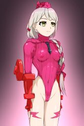 1girls alternate_costume breasts cammy_white_(cosplay) cosplay covered_nipples female female_only femsub fingerless_gloves fire_emblem fire_emblem_engage framme_(fire_emblem) gloves leotard mind_control nintendo quarter_(quarter_r18) small_breasts solo street_fighter