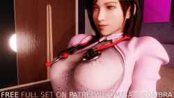 3d baldsombra big_breasts final_fantasy final_fantasy_vii final_fantasy_vii_remake huge_breasts nurse pink_nipples pink_pussy tifa_lockhart