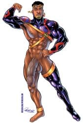 abs african african_male biceps big_cock big_penis class_comics dark-skinned_male dark_skin flaccid flaccid_penis flexing huge_balls huge_cock huge_penis hyper hyper_genitalia hyper_penis male male_focus male_only melanin muscles muscular muscular_arms muscular_ass muscular_back muscular_legs muscular_male muscular_thighs naked_justice_(class_comics) nipples patrick_fillion pecs posing size_king_(class_comics) solo solo_male uncut veins veiny_penis