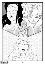 android_18 big_breasts big_penis black_hair chichi comic cum dragon_ball dragon_ball_super dragon_ball_z housewife krillin kuririn sweetescapeartist