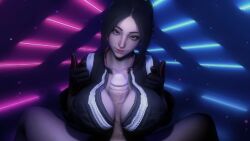 3d animated big_breasts boobjob breasts cleavage fatal_fury fatal_fury:_city_of_the_wolves king_of_fighters leather_clothing mai_shiranui mai_shiranui_(city_of_the_wolves) music paizuri snk sound street_fighter street_fighter_6 tagme trashinator video virt-a-mate virtamate