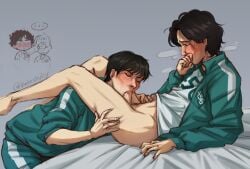 blowjob cho_sang-woo gay old_man_yaoi partially_clothed seong_gi-hun squid_game yaoi