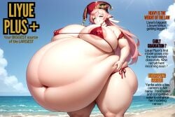 1female 1females 1girl 1girls ai_generated beach belly belly_button big_belly bikini breasts exposed_breasts exposed_fat_belly exposed_nipples fat fat_female fat_girl fat_woman female female_focus female_only genshin_impact hat hoyoverse liyue_girls mihoyo mihoyo_technology_(shanghai)_co._ltd. nipples obese obese_female overweight overweight_female pink_hair pink_hair_female red_bikini solo solo_female solo_focus ssbbw standing thick_thighs thighs wide_hips yanfei_(genshin_impact)