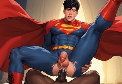 ai_generated big_ass big_balls big_penis gay jonathan_kent muscle superhero superman superman_(series) yaoi