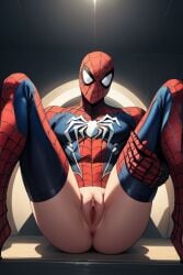 ai_generated cuntboy intersex muscular muscular_cuntboy peter_parker pussy spider-man spider-man_(series)