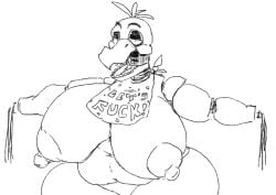 animal_humanoid bbw big_areola big_nipples black_and_white chica_(fnaf) chicken chubby chubby_anthro chubby_belly chubby_female fat fat_ass fat_belly fat_breasts fat_butt fat_female fat_tits fat_woman five_nights_at_freddy's five_nights_at_freddy's_2 fnaf huge_breasts huge_thighs mechanical naked naked_female nude nude_female olozva robot robot_girl robot_humanoid sketch solo thick_legs thick_thighs voluptuous voluptuous_female withered_chica withered_chica_(fnaf)