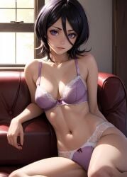 1girls 2d ai_generated ass bare_shoulders belly big_breasts black_hair bleach bleach:_the_thousand-year_blood_war bra curvy curvy_figure detailed eyelashes eyeshadow female female_only fit focus hair_between_eyes high_quality kuchiki_rukia kuchiki_rukia large_breasts legs light-skin light-skinned_female lingerie lingerie_bra lingerie_panties lips lipstick looking_at_viewer makeup mascara medium_breasts medium_hair midriff nero100 pale-skin pale-skinned_female panties perky_breasts posing seductive seductive_look sexy sexy_pose short_hair skinny skinny_girl stable_diffusion tagme teenage_girl teenager young