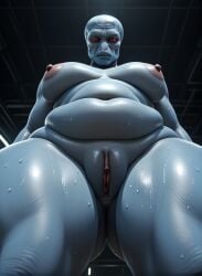 1girls ai_generated alien alien_humanoid ass ass_cheeks bald bald_female bbw belly belly_button big_ass big_breasts big_head blue_body blue_skin bottom_heavy breasts chubby chubby_female curvaceous curves curvy curvy_body curvy_female curvy_figure curvy_hips dominant_female duros duros_(species) erect_nipples expressionless eye_contact fat fat_ass female female_focus female_only femdom from_below futuristic hairless hips imminent_facesitting imminent_oral imminent_sex indoors inside large_ass looking_at_viewer looking_down looking_down_at_viewer looming low-angle_view lucasfilm magnumdawn naked naked_female navel nipples no_irises no_nose non-human non-human_only noseless nude nude_female obese obese_female overweight overweight_female photorealistic pudgy_belly pussy red_eyes red_sclera science_fiction solo solo_female solo_focus space_station spacecraft spacecraft_interior spaceship spaceship_interior stable_diffusion standing standing_over_viewer star_wars submissive_pov sweat sweatdrop sweating sweaty sweaty_body sweaty_butt sweaty_thighs thick_thighs thighs underbutt vagina wide_hips worm's-eye_view