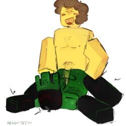 >_< >o< 1x1x1x1 1x1x1x1_(forsaken) 2boys anal anal_sex arbuzarruu blocky_body blush brown_hair closed_eyes curly_hair dominus duo forsaken_(roblox) gay green_body green_skin hat headwear open_mouth pubic_hair roblox roblox_game robloxian shedletsky shedletsky_(forsaken) skeleton sweating white_background yellow_body yellow_skin zipper_mouth